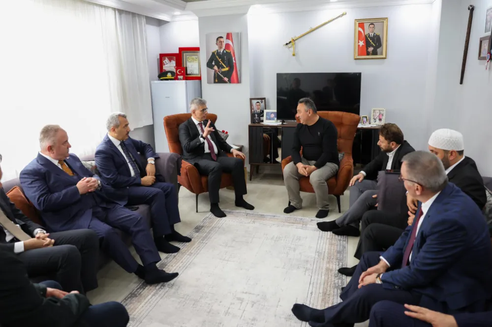 Rize Valiliği,Şehit Ceyhun Kalyoncu’nun Ailesini Ziyaret Etti