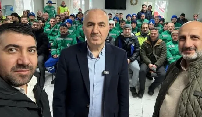 Rize Belediye Başkanı Rahmi Metin, Karla Mücadele Ekibine Teşekkür Ziyaretinde Bulundu