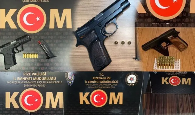 Rize’de Suçla Mücadeleye Büyük Darbe: Silah ve Mühimmat Ele Geçirildi