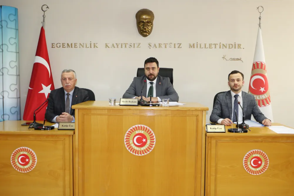 Rize İl Genel Meclisi Nisan Ayı Toplantıları Sona Erdi
