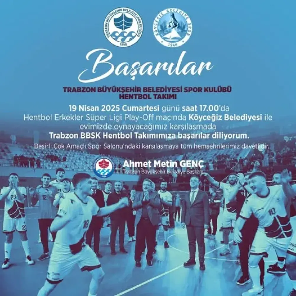 Trabzon Hentbol Takımı, Play-Off Maçında Taraftar Desteği Bekliyor!