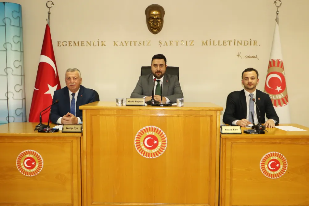 Rize İl Genel Meclisi Nisan Ayı Toplantıları İlk Birleşimle Başladı