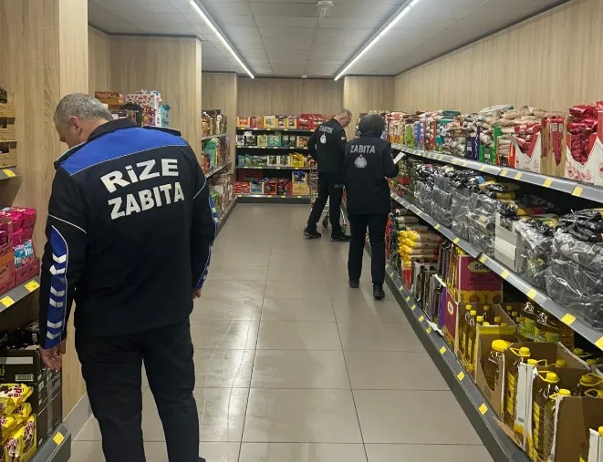 Rize Belediyesinden Marketlerde Reyon ve Fiyat Denetimi