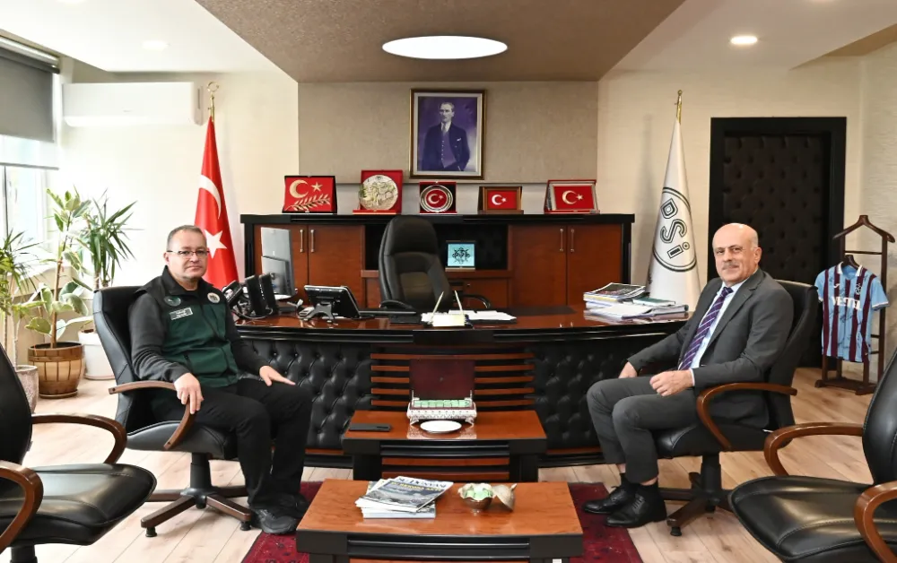 TÜİK Trabzon Bölge Müdürü İsmail Çapoğlu’ndan DSİ 22. Bölge Müdürü Fatih Kişi’ye Ziyaret