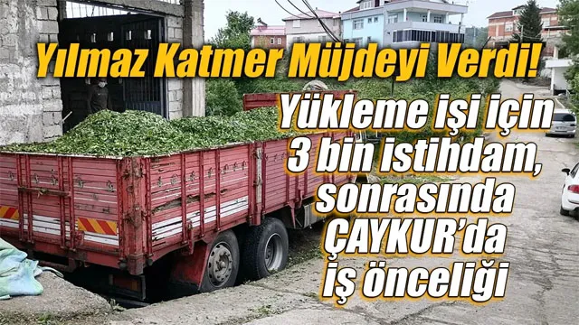 Yılmaz Katmer Müjdeyi verdi 3 bin istihdam ve...