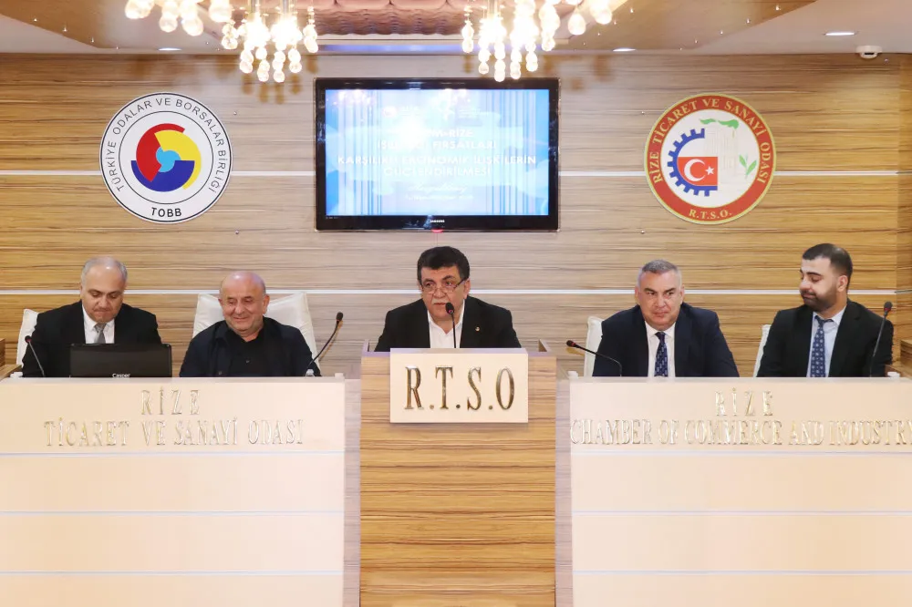 Rize TSO’da Batum Rize İşbirliği Toplantısı Düzenlendi