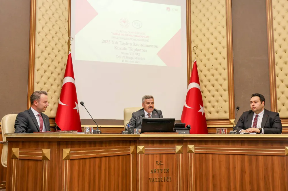 Artvin’de Taşkın Koordinasyon Kurulu Toplantısı Valimiz Dr. Turan Ergün Başkanlığında Gerçekleşti