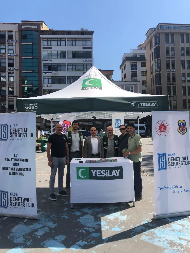 Rize Yeşilay’dan 26 Haziran Uyuşturucu ile Mücadele Günü Farkındalık Etkinliği