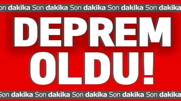 Deprem oldu! 