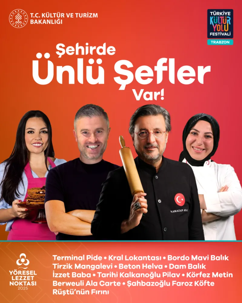 Ünlü Şefler Trabzon Kültür Yolu Festivali