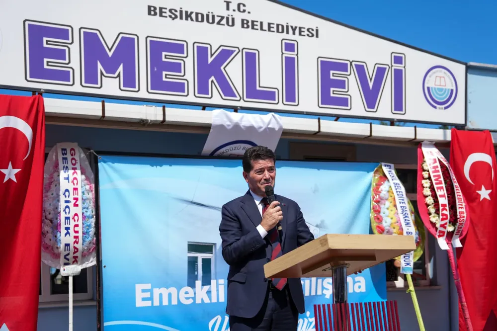 Başkan Kaya, Beşikdüzü Emekli Evi