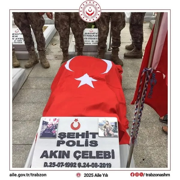 Şehit Polis Memuru Akın Çelebi Trabzon’da Dualarla Anıldı