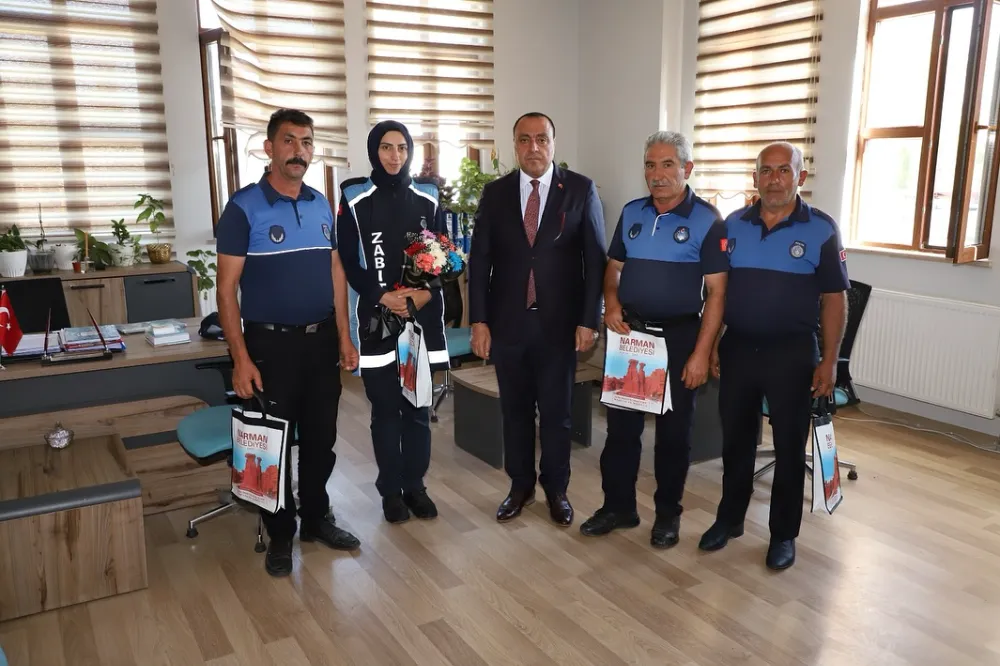 Narman Belediye Başkanı Adem Kınalı, Zabıta Haftası’nı Kutladı