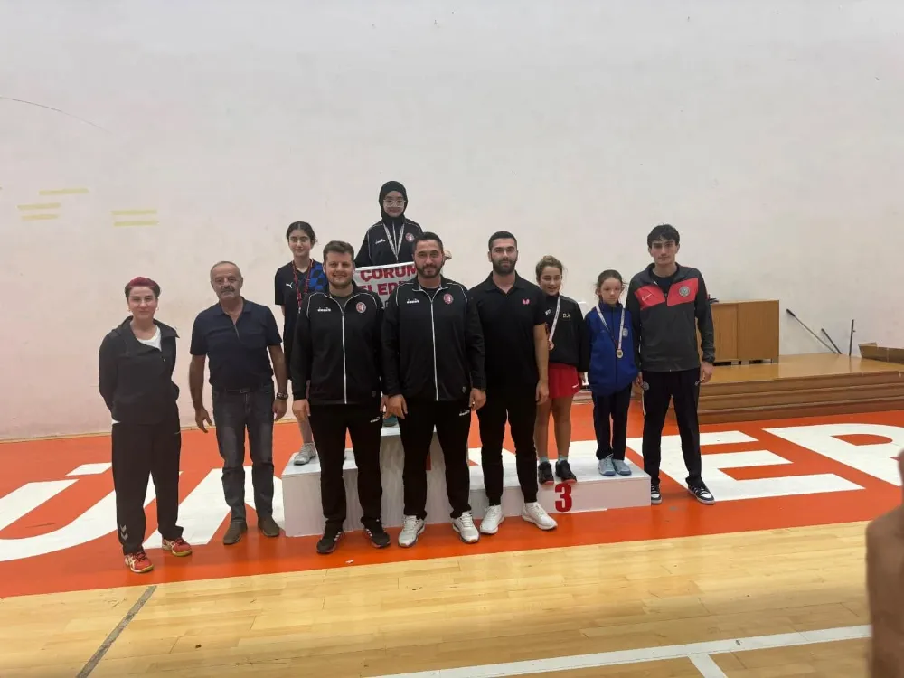 Küçükler Kuzeydoğu Masa Tenisi Şampiyonu Rize Oldu