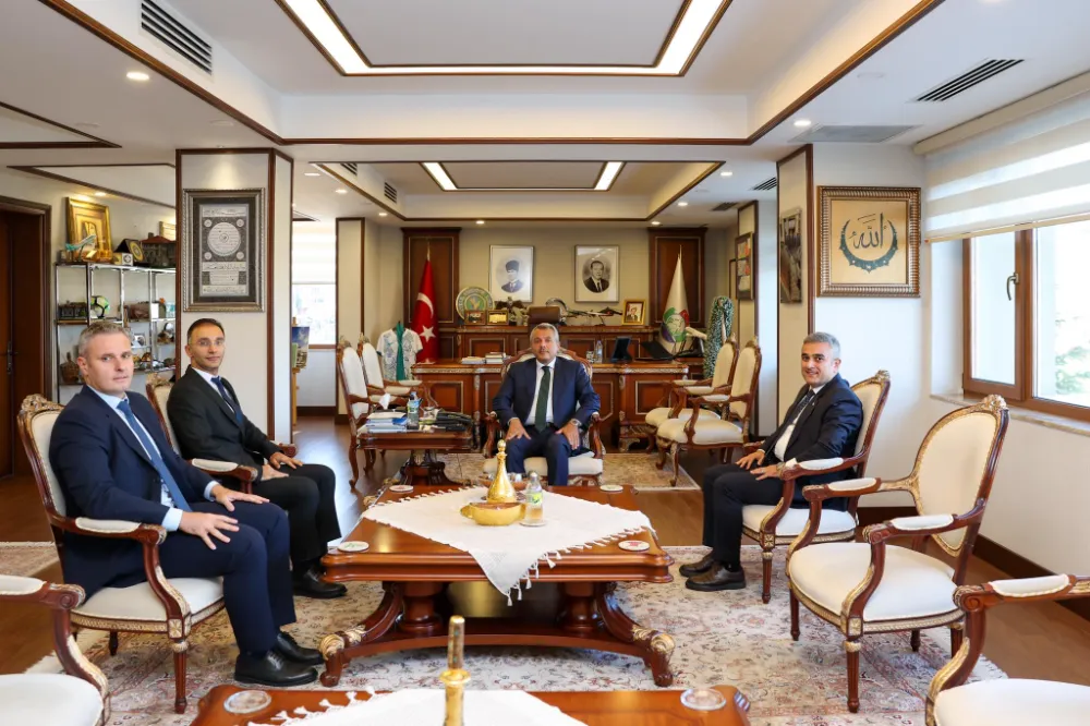 Rize Valisi Baydaş, Yeni Milli Emlak Müdürü Sinan Erbin’i Makamında Kabul Etti