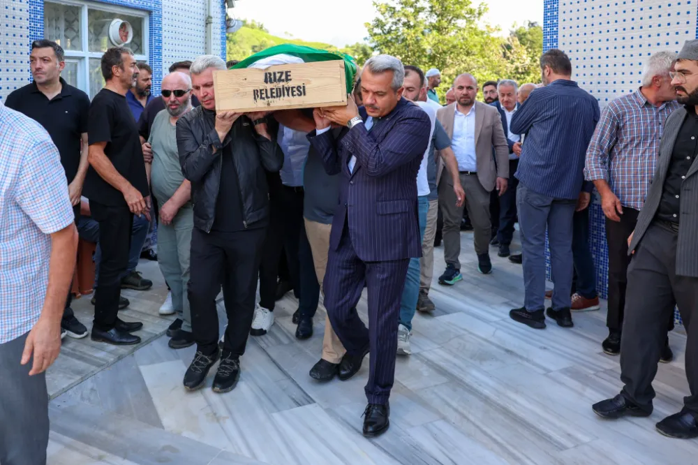 Rize Valisi Baydaş, Mustafa Yazıcı’nın Cenaze Törenine Katıldı