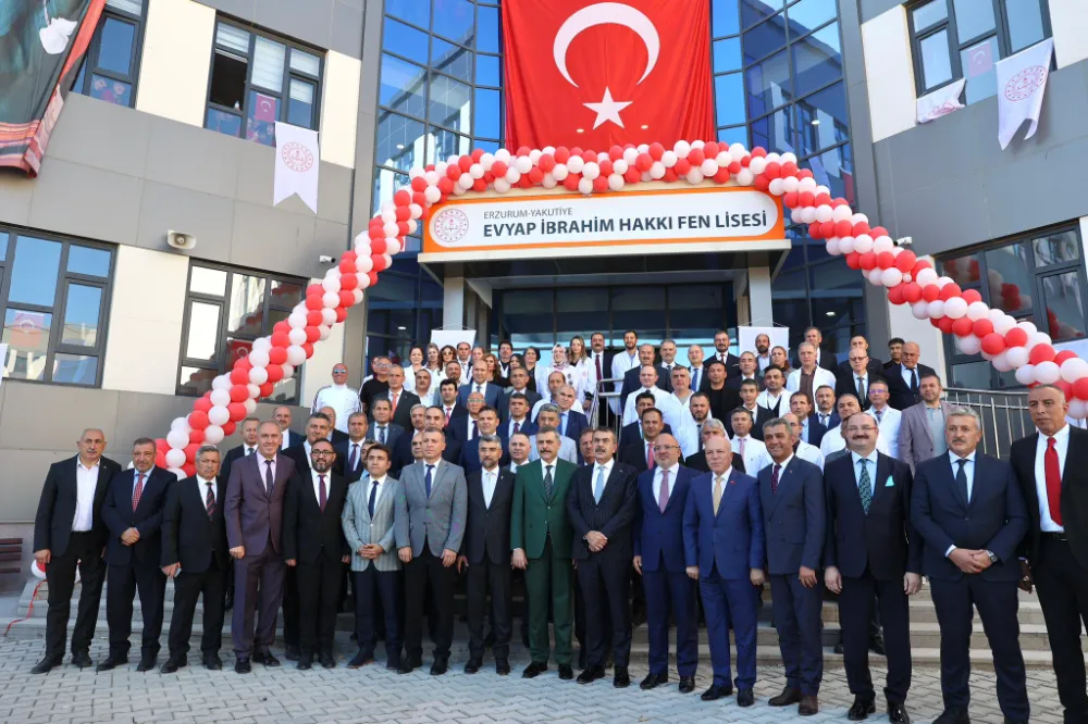 Erzurum’a Yeni Eğitim Yatırımı: Evyap İbrahim Hakkı Fen Lisesi Açıldı