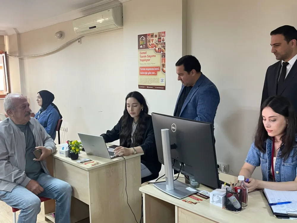 Ardeşen Kaymakamı Ferhat Altay, TÜİK İlçe Tarım Sayım Ofisi’ni Ziyaret Etti