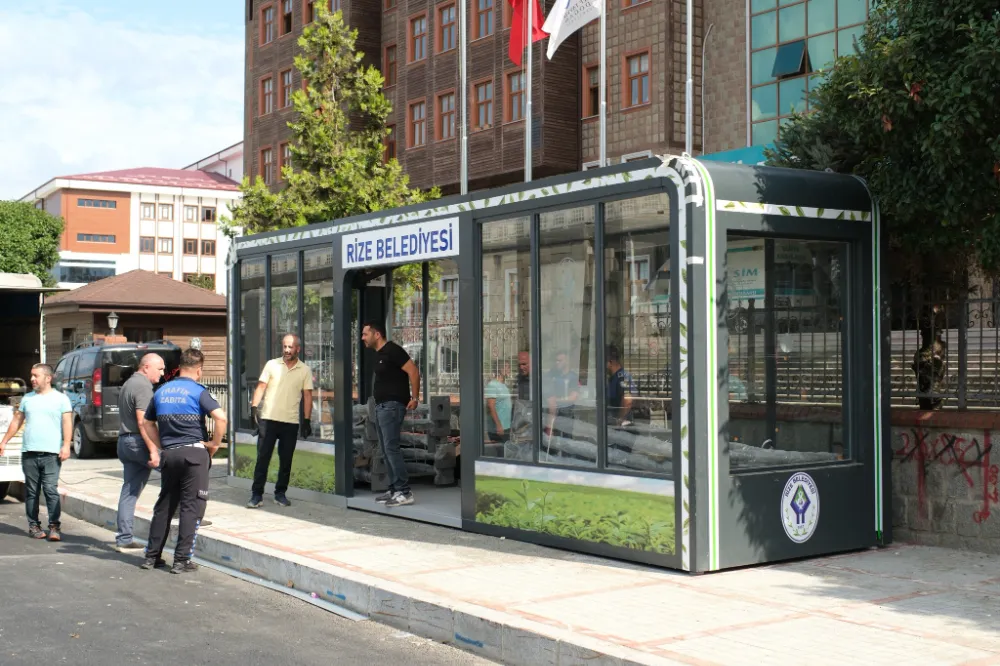 Rize Belediyesi’nden Yağışlı ve Soğuk Havalar İçin Kapalı Durak Hamlesi