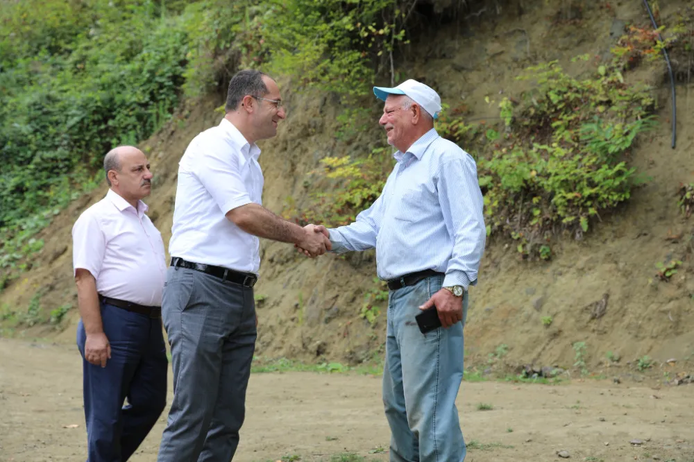Akçaabat’ta Yol Çalışmaları İçin Sahada İnceleme