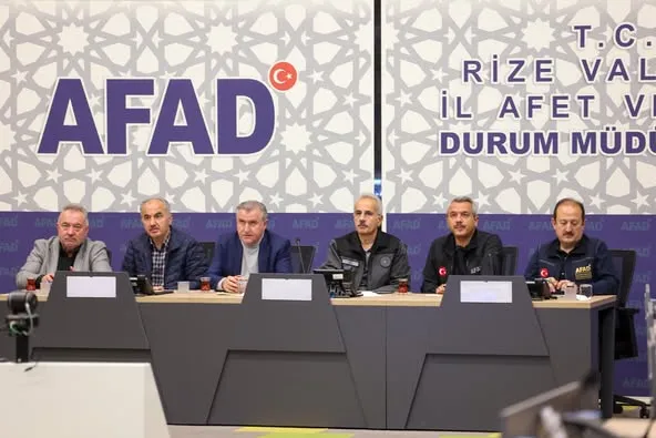 Rize’de Afet ve Acil Durum Koordinasyon Toplantısı Gerçekleştirildi