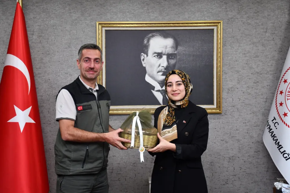 Erzurum Orman Bölge Müdürü Serkan Karakurt, Olur Kaymakamı Semanur Kalkan’ı Ziyaret Etti