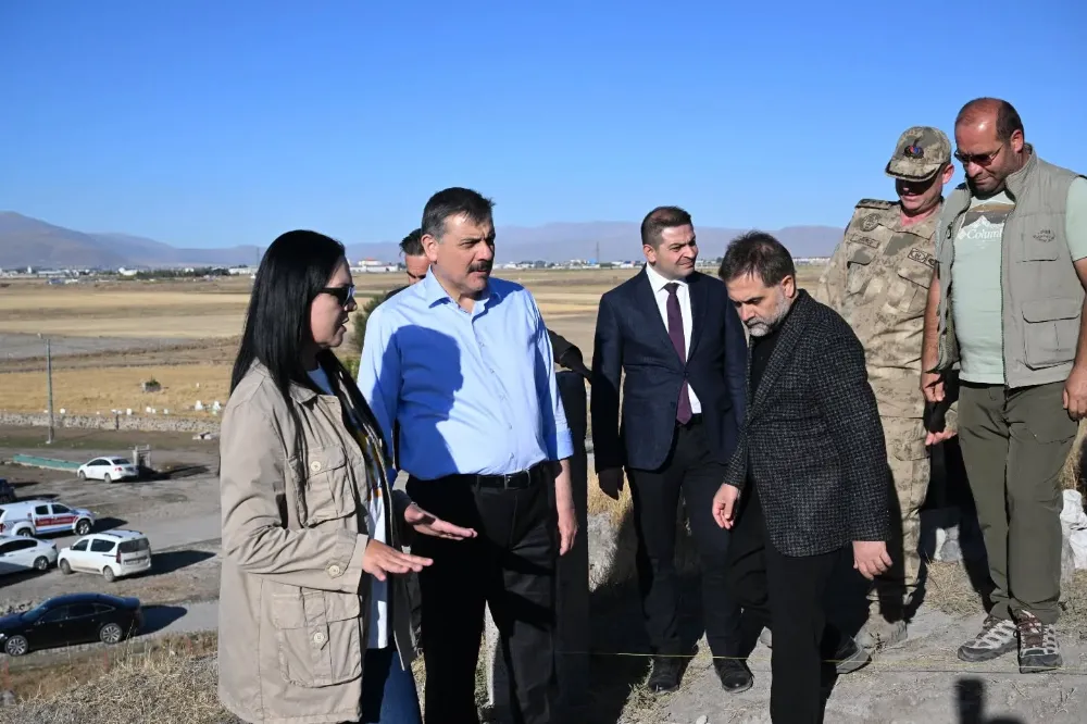 Erzurum Valisi Mustafa Çiftçi, Pulur Höyük Kazı Alanını Ziyaret Etti