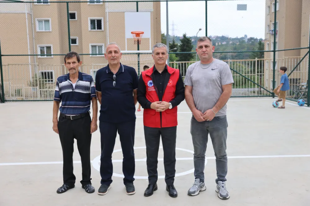 Yomra Kaşüstü TOKİ Evlerinde Yeni Spor Sahası Çocuklarla Buluştu