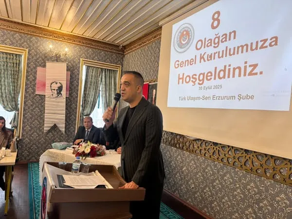 Türk Ulaşım-Sen Erzurum Şubesi 8. Olağan Genel Kurulu Gerçekleştirildi
