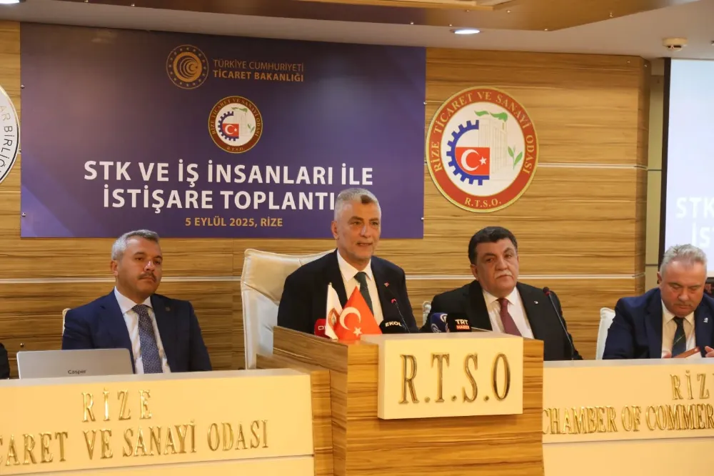 Ticaret Bakanı Ömer Bolat, Rize’de STK ve İş İnsanlarıyla Bir Araya Geldi