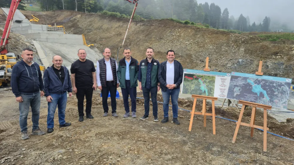 Trabzon Hıdırnebi Sel Kapanı İnşaatında İnceleme