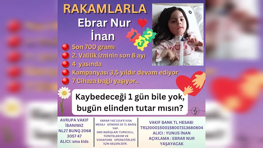Bitlis’te yaşama tutunmaya çalışan Minik Ebrar yardım bekliyor