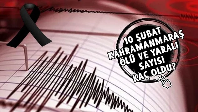 Kahramanmaraş ölü ve yaralı sayısı kaç oldu 10 Şubat? Deprem bölgesinde son durum