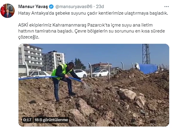 ASKİ EKİPLERİ DEPREM BÖLGESİ  HATAY ANTAKYA’DA