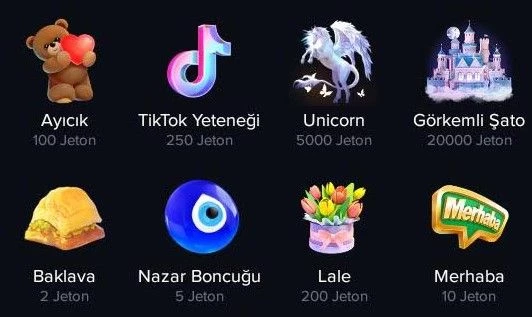 Tiktok Hediye Fiyatları Ne Kadar? TikTok Yat, Aslan, Gözlük Kaç TL?