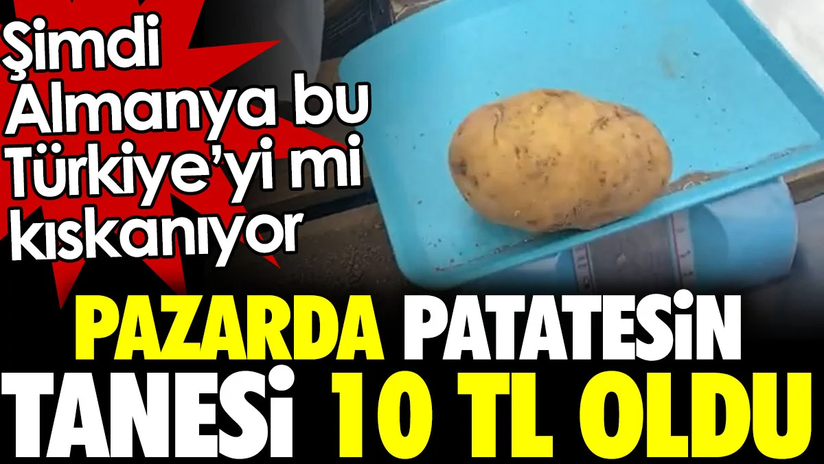 Pazarda patatesin tanesi 10 TL oldu. Şimdi Almanya bu Türkiye’yi mi kıskanıyor