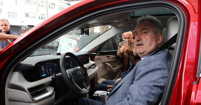 Katmer’den Rize’de Sergilenen TOGG’ ’a Ziyaret