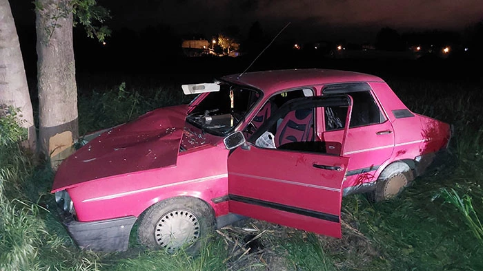 Samsun’da ağaca çarpan otomobil sürücüsü yaralandı