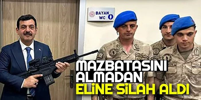Mazbatasını Almadan Eline Silah Aldı!