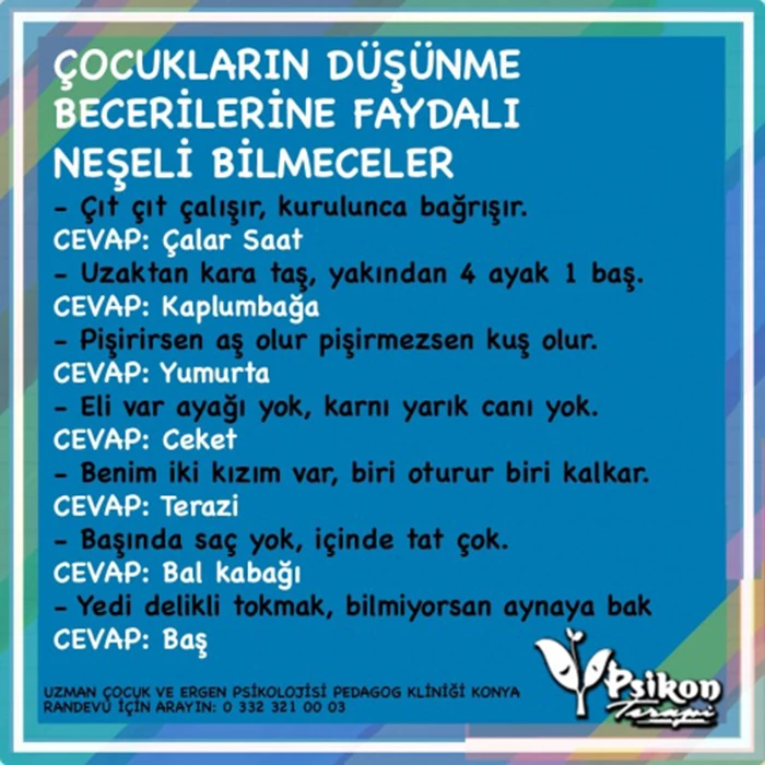  Zor, Esprili, Kolay, Komik, İlginç Bilmeceler ve Cevapları