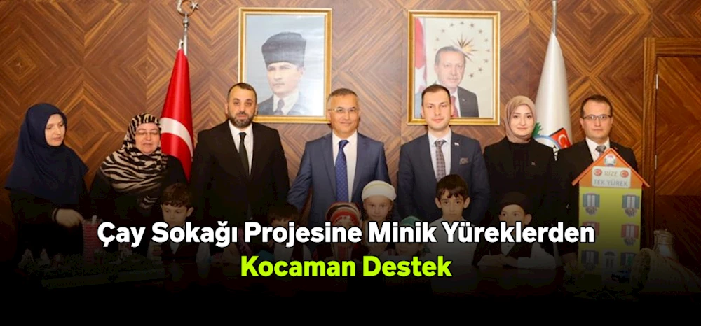 Çay Sokağı Projesine Minik Yüreklerden Kocaman Destek