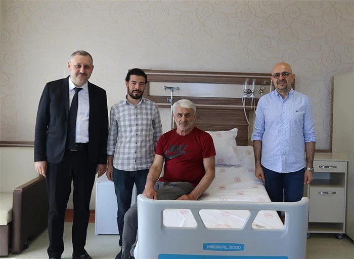 Yürüyemez durumda olan şeker hastası Rize’de sağlığına kavuştu