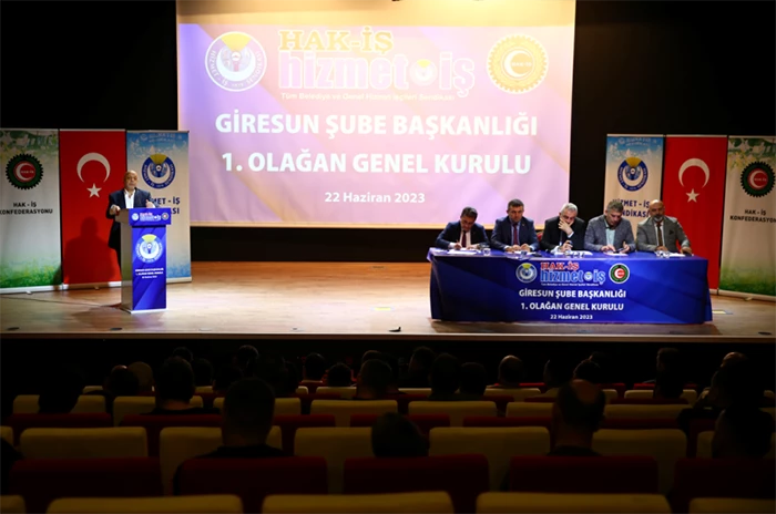 HAK-İŞ Genel Başkanı Mahmut Arslan, Giresun