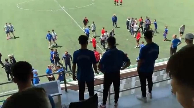 Rize Belediyespor - Trabzon Ortahisar Maçında Kavga Çıktı