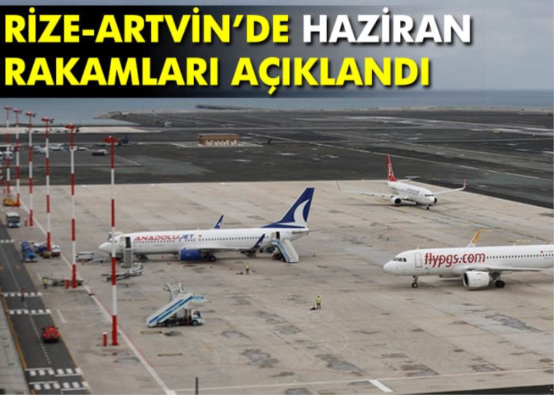 Rize-Artvin’de Haziran rakamları
